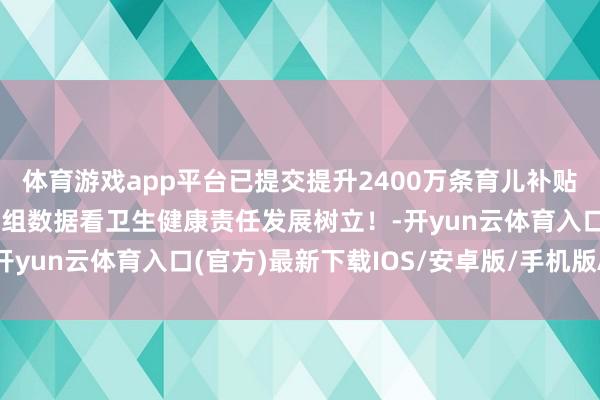 体育游戏app平台已提交提升2400万条育儿补贴申报信息……戳图！一组数据看卫生健康责任发展树立！-开yun云体育入口(官方)最新下载IOS/安卓版/手机版APP